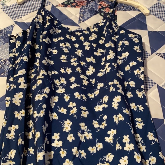 Blue Floral Dress - Picture 1 of 2